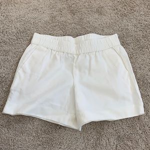 Like new JCrew factory white 5" pull on short